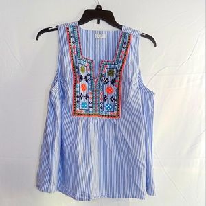 Women's plus size summer embellished top
